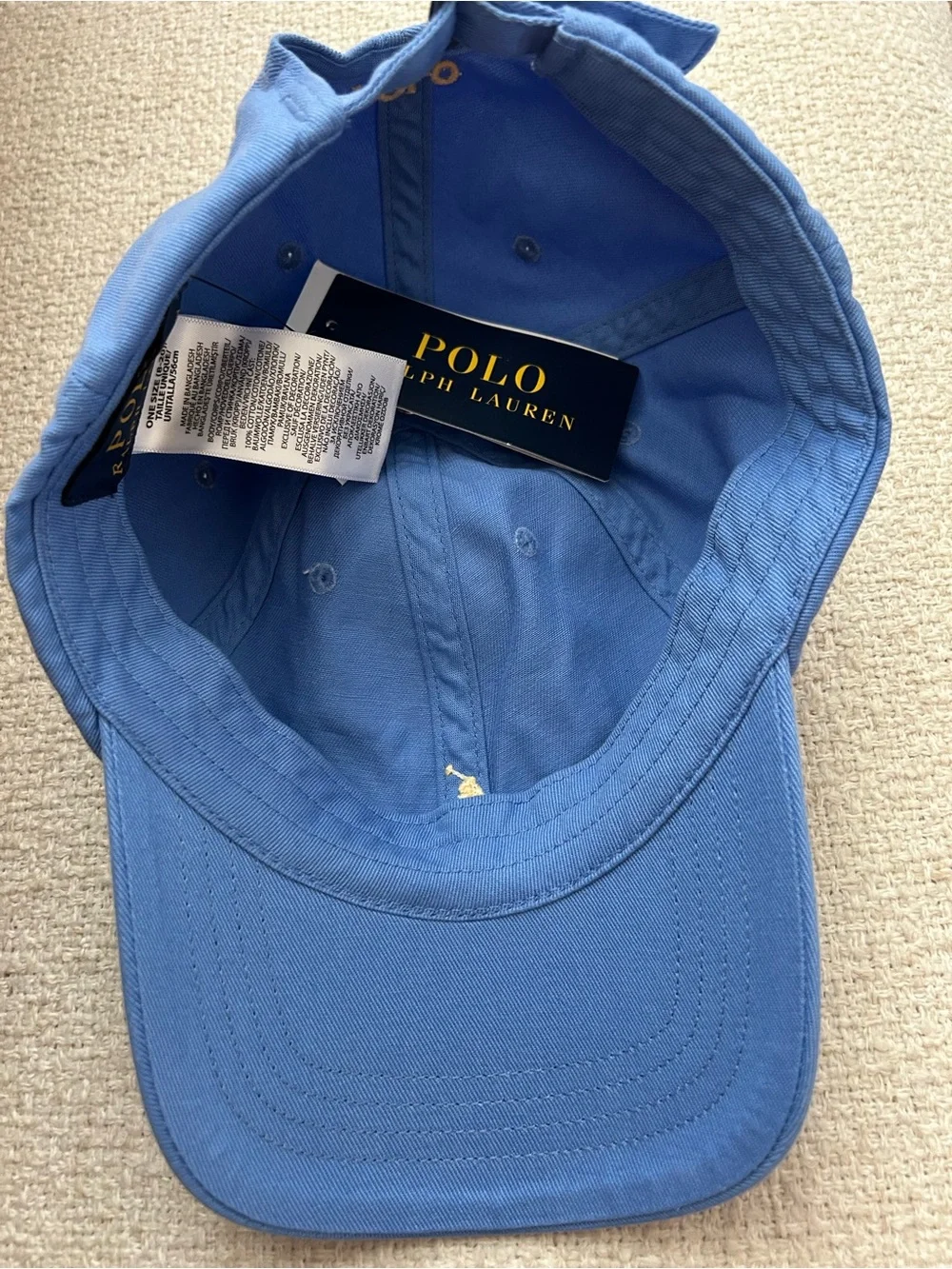 Polo by Ralph Lauren Boy’s Blue Baseball Cap with Embroidered Logo
